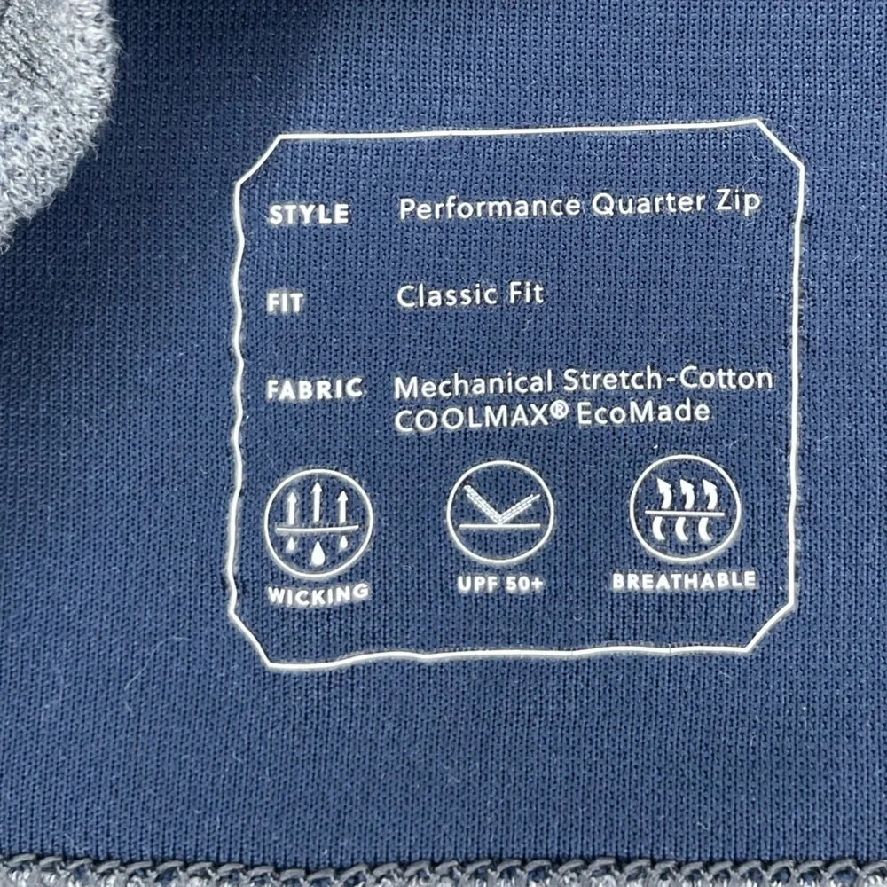 J Crew COOLMAX Performance Quarter Zip-Men’s XL